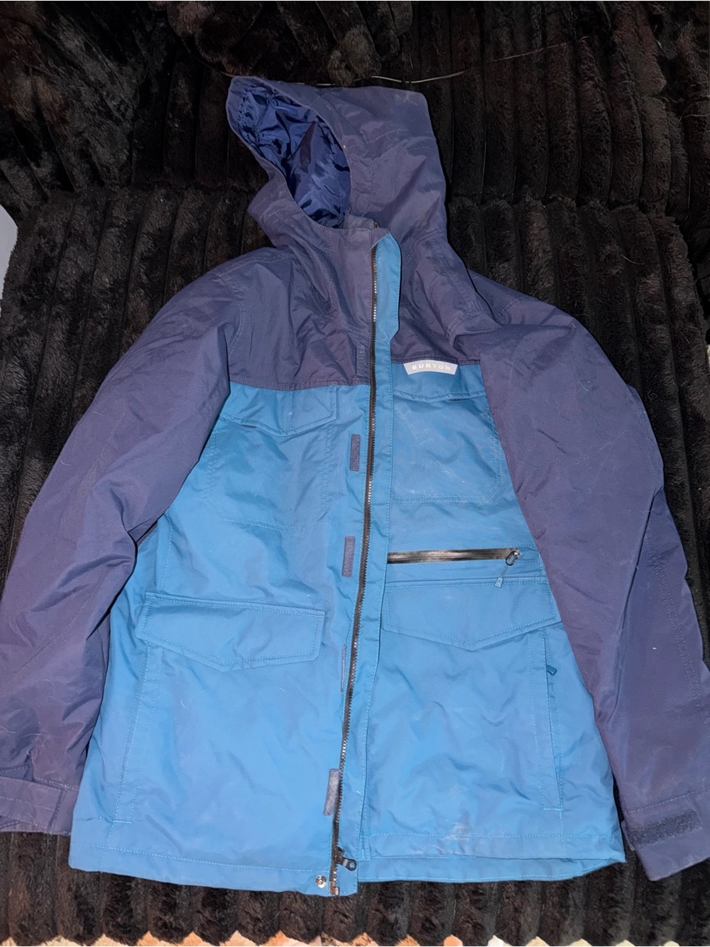 Burton ski/snowboard jacket and North Face ski/snowboard pants